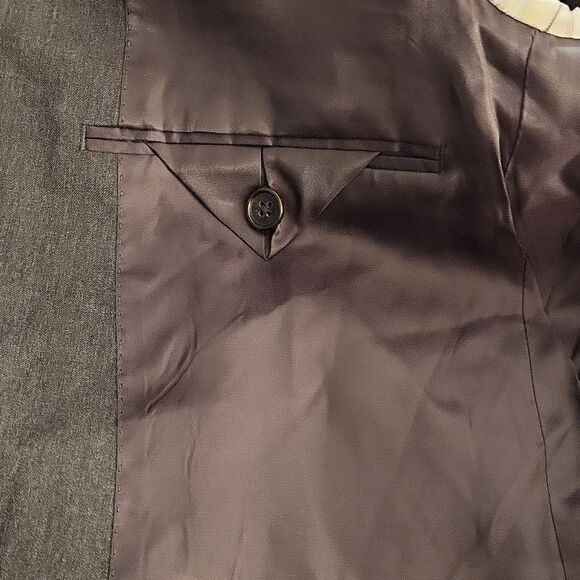 Lauren Ralph Lauren Gray Slimming Suit Jacket Size 36 - Picture 16 of 16